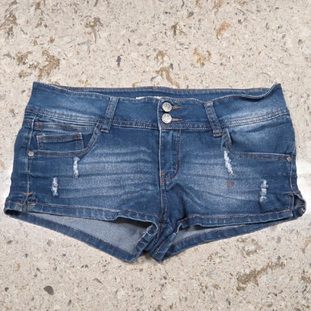 Paris Blues Distressed Blue Jean Shorts Juniors 13 Trendy Summer